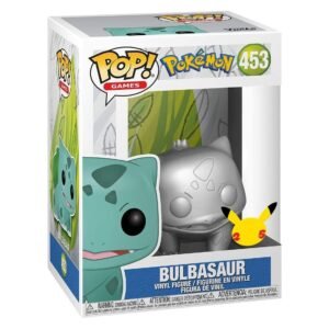 Funko Pop Jumbo Pokémon Bulbasaur Plateado Efecto Metálico 10" Edición Especial